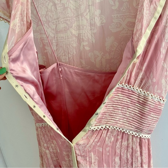 Vintage Kay Unger Pink Silk Tea Dress - Picture 8 of 12